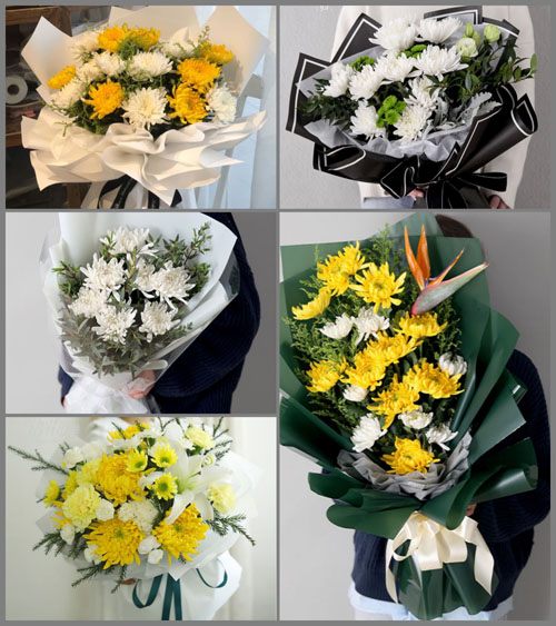 云南玉溪红塔区研和镇白事花束代送